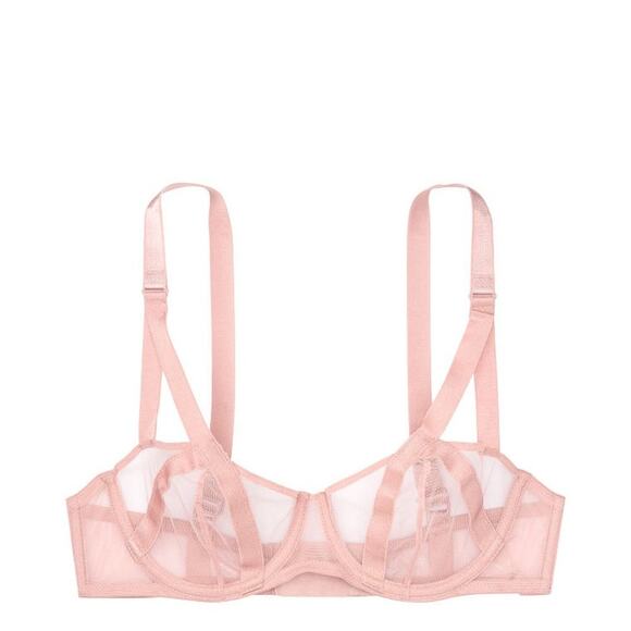 Victoria Secret Pink Unlined Mesh Balconette Bra - Picture 10 of 11
